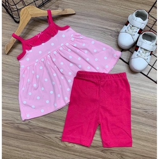 Bộ 2 dây bé gái cotton chất mát