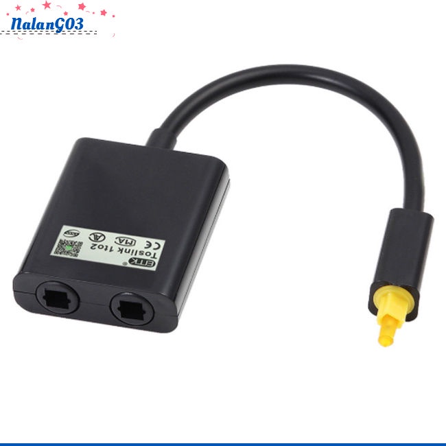 Bộ Chia Cáp Quang Âm Thanh Kỹ Thuật Số 2 Chiều SPDIF Toslink 1 Sang 2