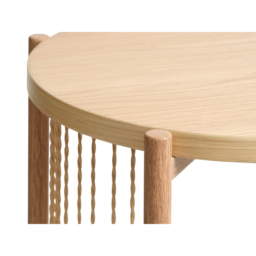 Tủ đầu giường | JYSK Egelev | veneer sồi/kim loại | màu sồi | DK35xC65cm