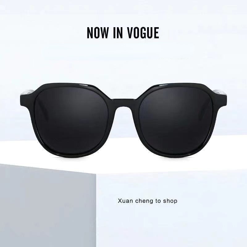 Kính râm nữ Hàn Quốc Kính râm hình vuông đơn giản Retro Kính râm lái xe đạp UV400