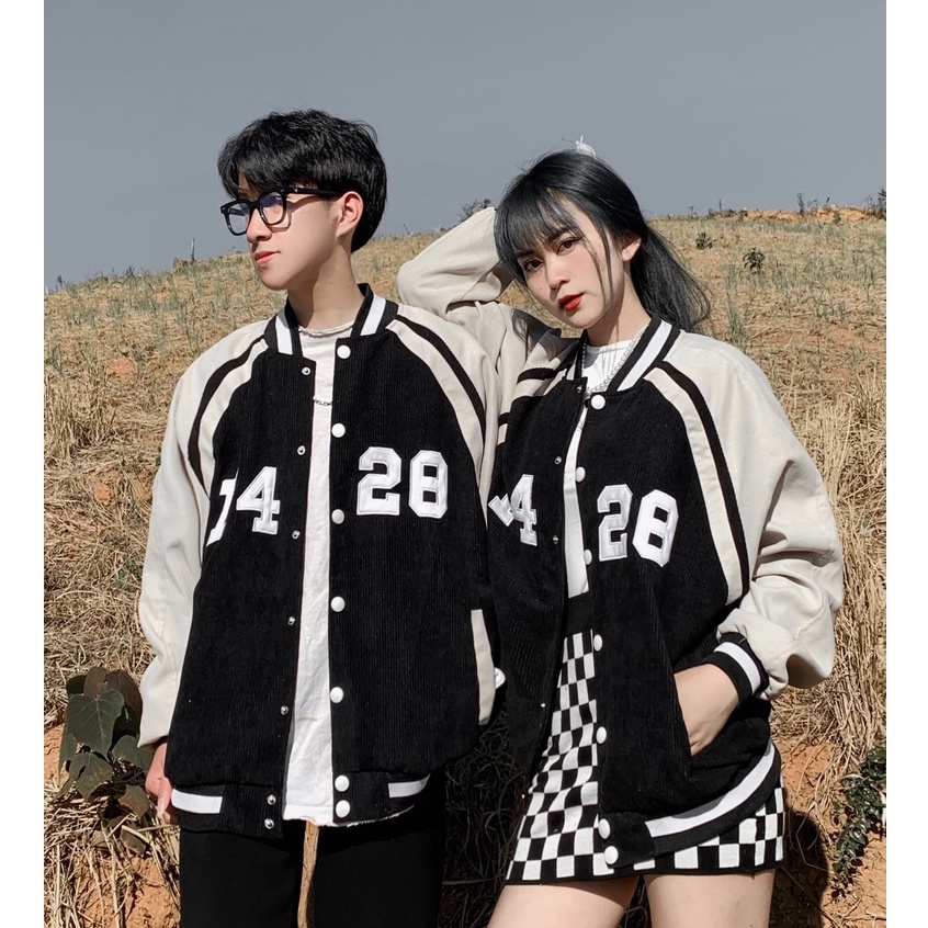 Áo khoác bomber nhung Gooan