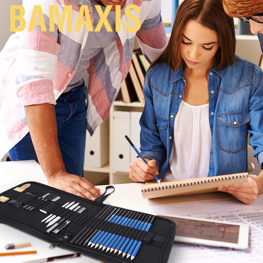 Bamaxis Bộ 33 bút chì và dụng cụ phác thảo