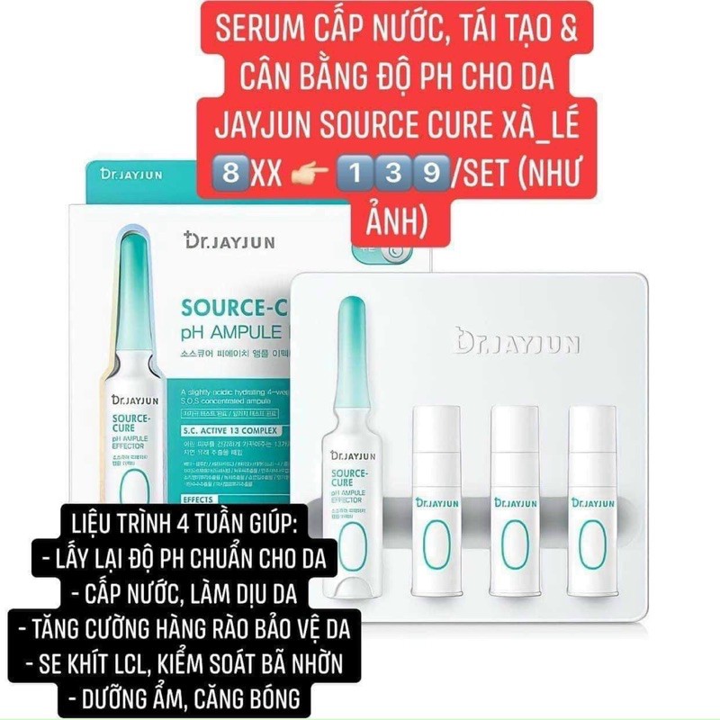 SERUM PHỤC HỒI JAYJUN SOURCE - CURE PH AMPULE EFFECTOR