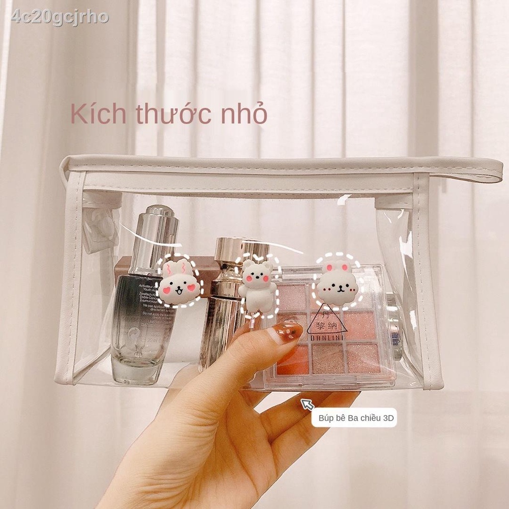 ✐๑trong phim hoạt hình Tự làm hộp đựng bút chì suốt túi mỹ phẩm xách tay công suất lớn không thấm nước nhà vệ sinh lưu t