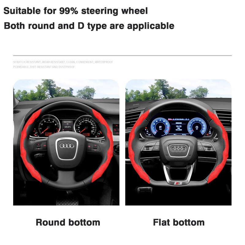 Bộ 2 Miếng Đệm Bọc Vô Lăng Xe Hơi Honda CITY JAZZ CIVIC HRV CRV BRV Accord Odyssey VEZEL