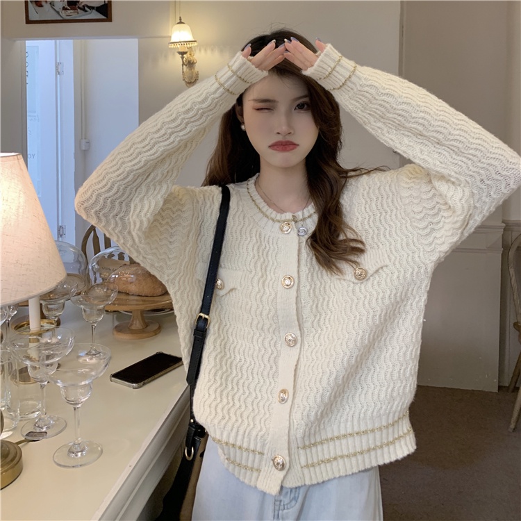 Áo Khoác Sweater Dệt Kim Dáng Rộng Kiểu Nhật Bản Thời Trang Xuân Thu 55811