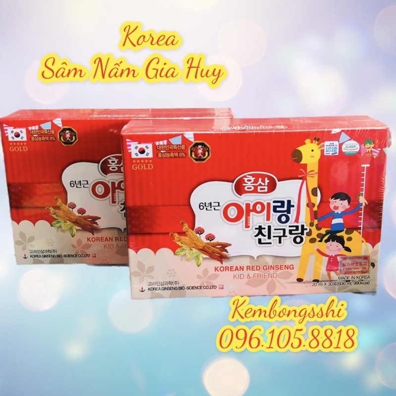 Hồng Sâm Baby Hươu Cao Cổ Bio Hàn Quốc