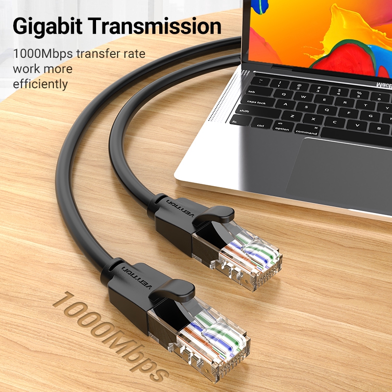  Cáp mạng Vention CAT6 Ethernet tốc độ cao chuẩn RJ45 UTP cho bộ định tuyến PC/laptop