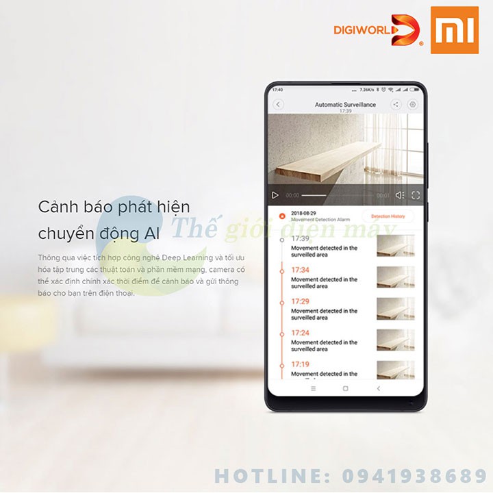 [Bản quốc tế] Camera giám sát Xiaomi xoay 360 độ IP fullHD 1080P Xiaomi Mi home security 360 độ - Digiworld phân phối | BigBuy360 - bigbuy360.vn