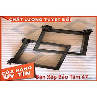 Chân bàn sắt gấp gọn bộ 2 cái (cao 33cm len mặt 35cm)