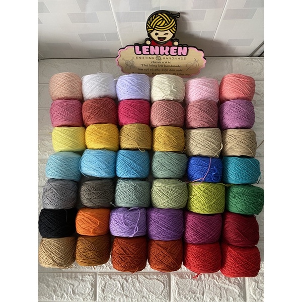 (BM1) Len sợi Cotton Nhật se tròn 1mm cuộn 100g