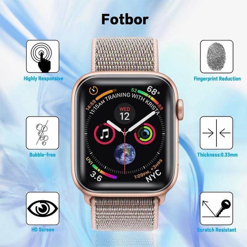 Kính Cường Lực Bảo Vệ Màn Hình Đồng Hồ Apple Watch Series Se 6 5 4 3 2 1 42mm 44mm 40mm 38mm Chống Trầy Xước