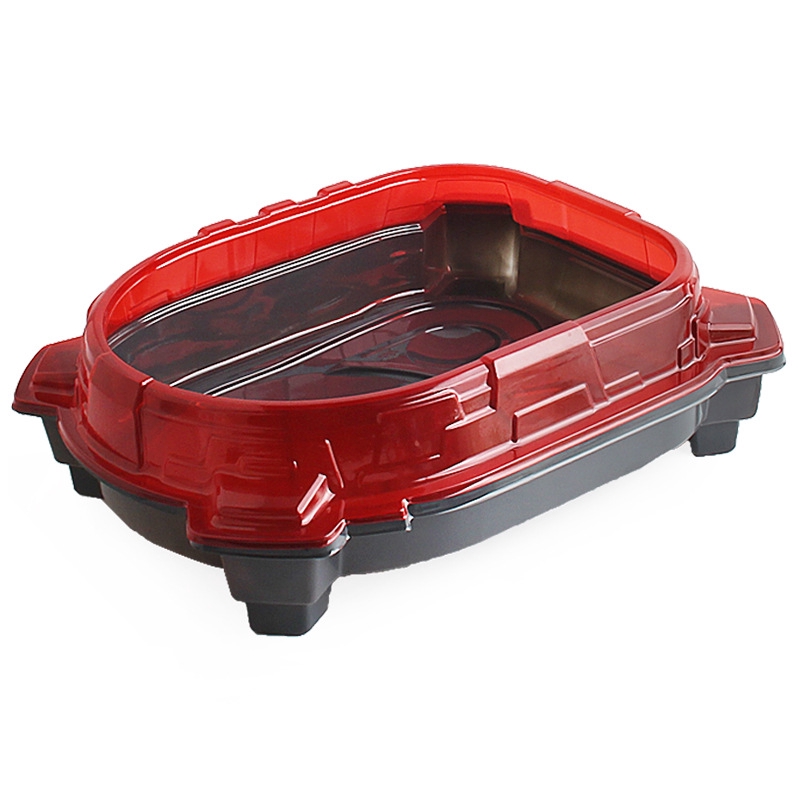 Bộ Sân Trò Chơi Con Quay Beyblade Màu Đỏ Có Nắp