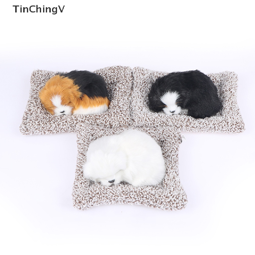 [TinChingV] Đồ Chơi Thú Nhồi Bông Hình Chú Chó Đang Ngủ Bằng Than Tre Trang Trí Xe Hơi