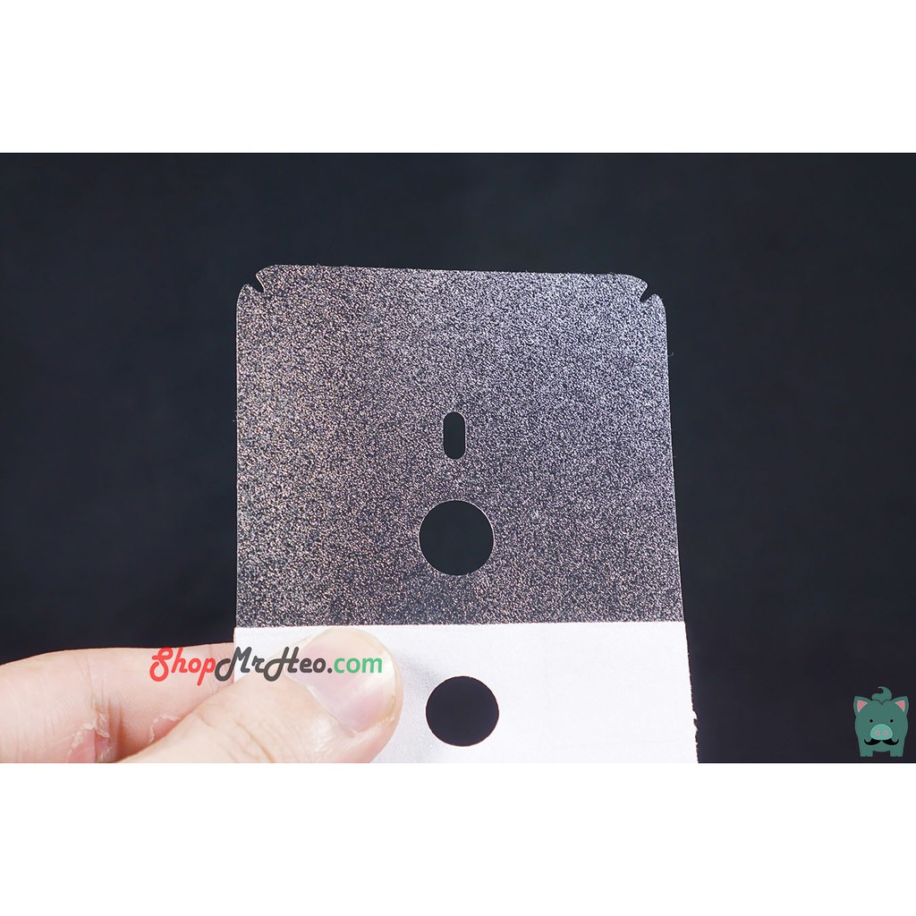 Skin Dán Mặt Sau Lưng Vân 3D Sony XZ3 - Sony Xperia XZ3 - Carbon, Hình hộp, Nhám, Vân Da