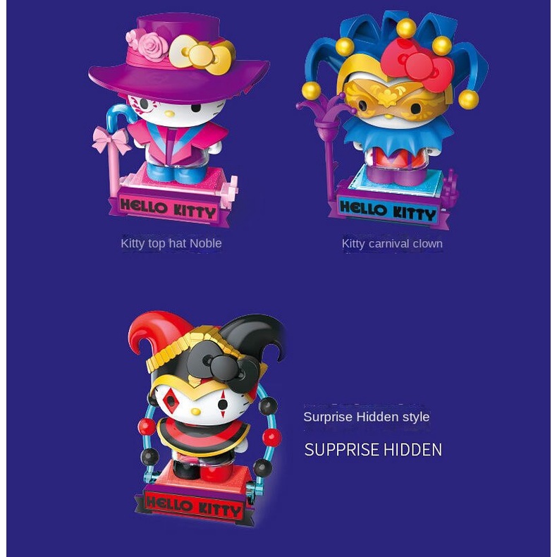 Bộ Đồ Chơi Xếp Hình Hello Kitty Cho Bé