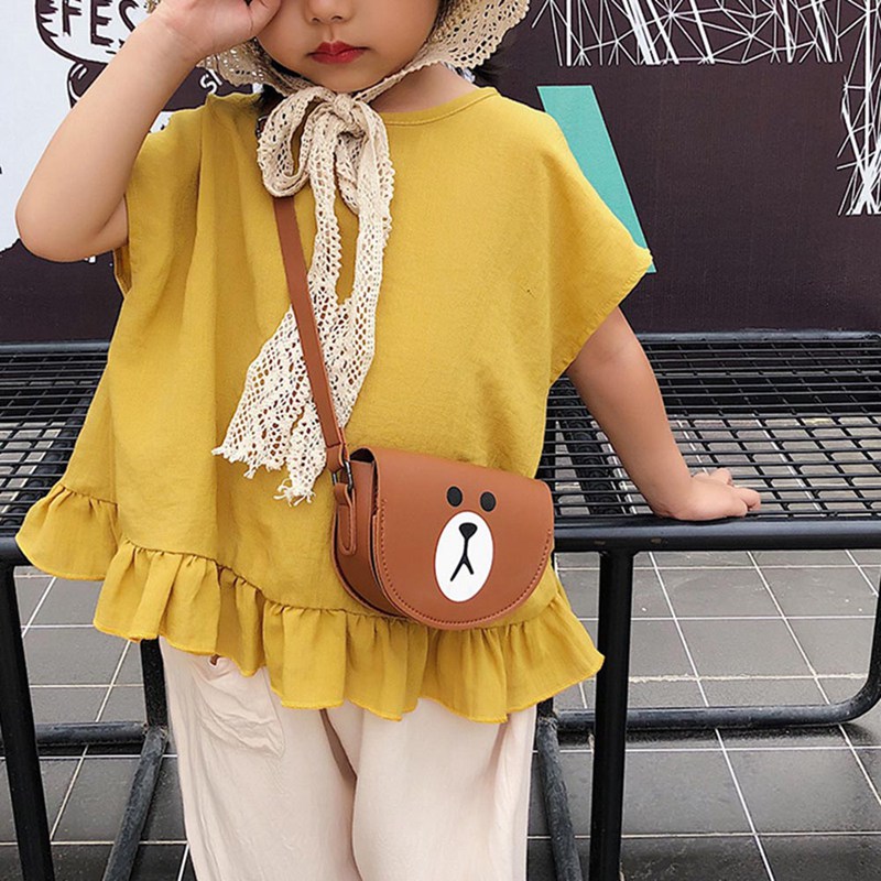 Túi đeo chéo họa tiết thỏ dễ thương cho bé gái