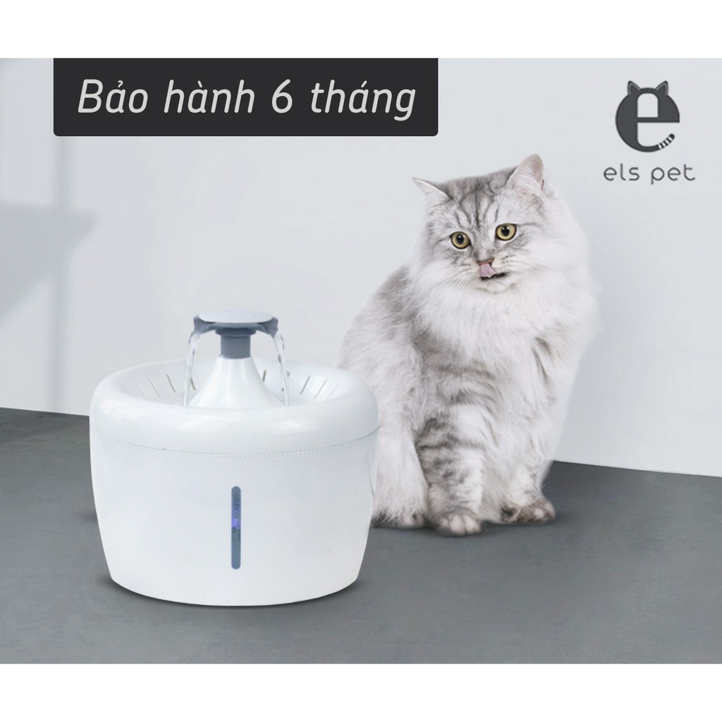 Máy uống nước tự động cho chó mèo ELS (có đài phun)