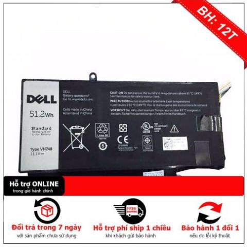 BH12TH  Pin dell vostro 5460 ZIN pin 6 cell dẹt lắp trong máy Vostro 5460 5470 5480 5560 5570 14-5439 Inspiron 14zD-3526