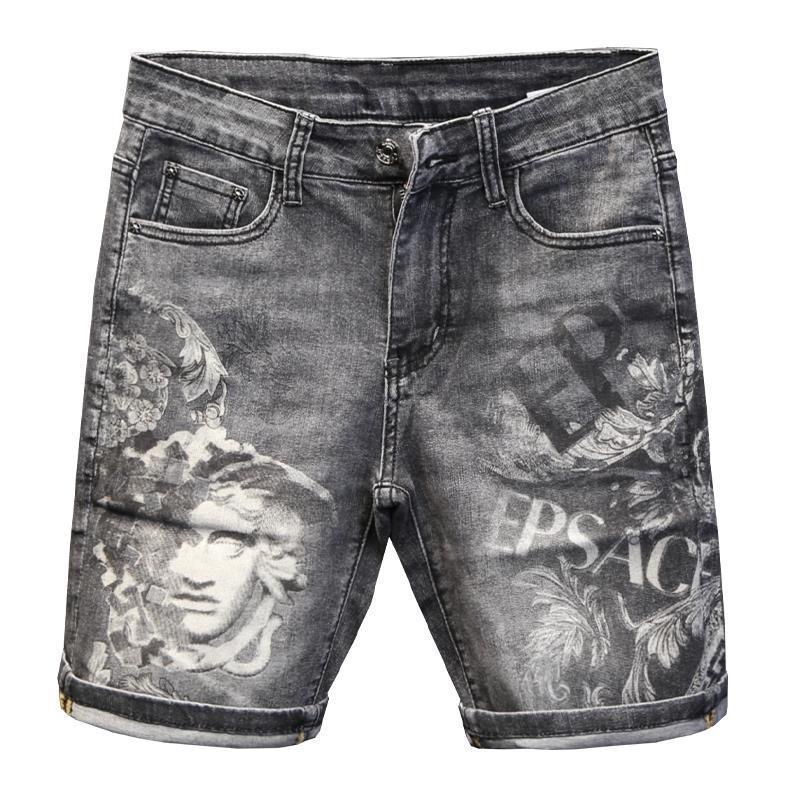 Quần Short Jean Phong Cách Châu Âu Mẫu Mới Thời Trang Cho Nam