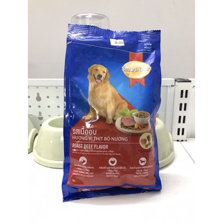 Thức ăn cho chó lớn Smartheart vị thịt bò nướng 400g