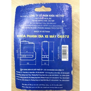 Khoá phanh đĩa xe máy Việt Tiệp