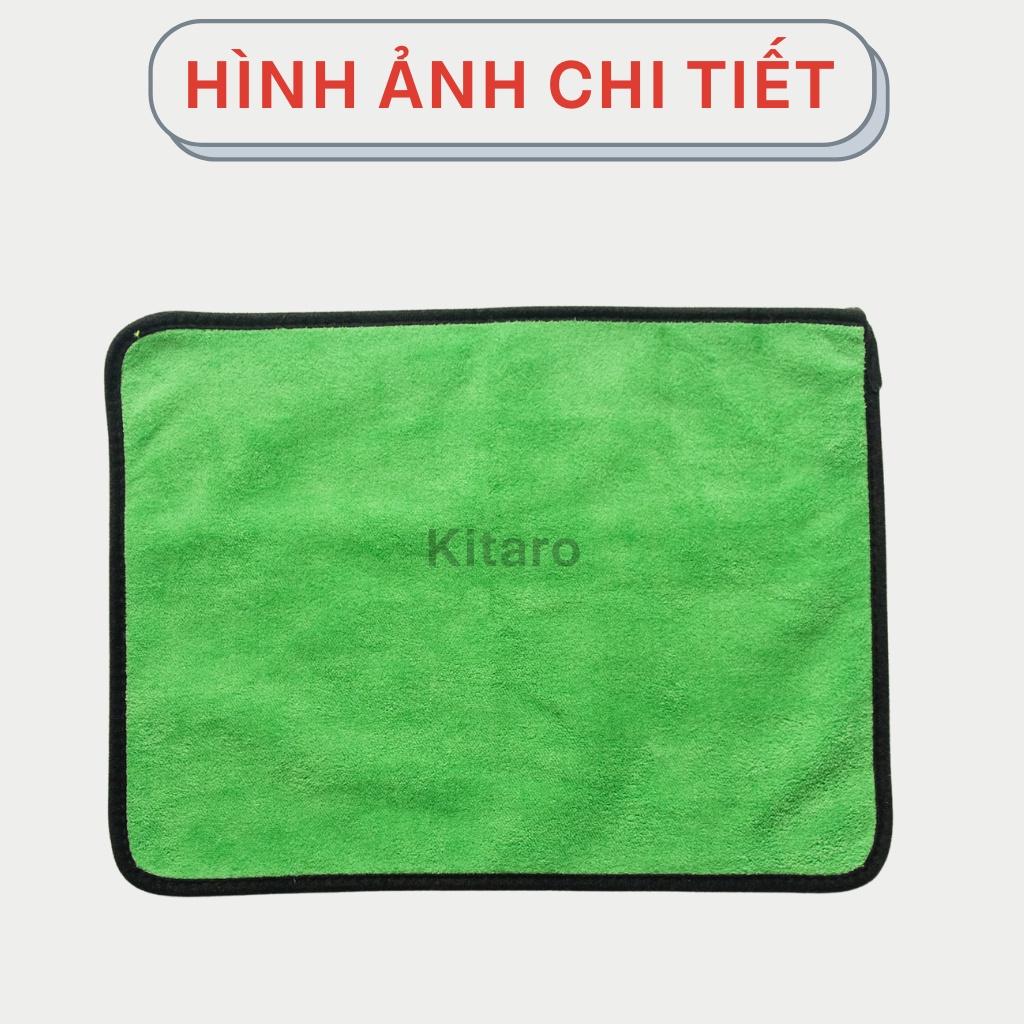 Khăn Lau Xe Microfiber - Khăn Đa Năng 2 Mặt Thấm Hút Cao Cấp