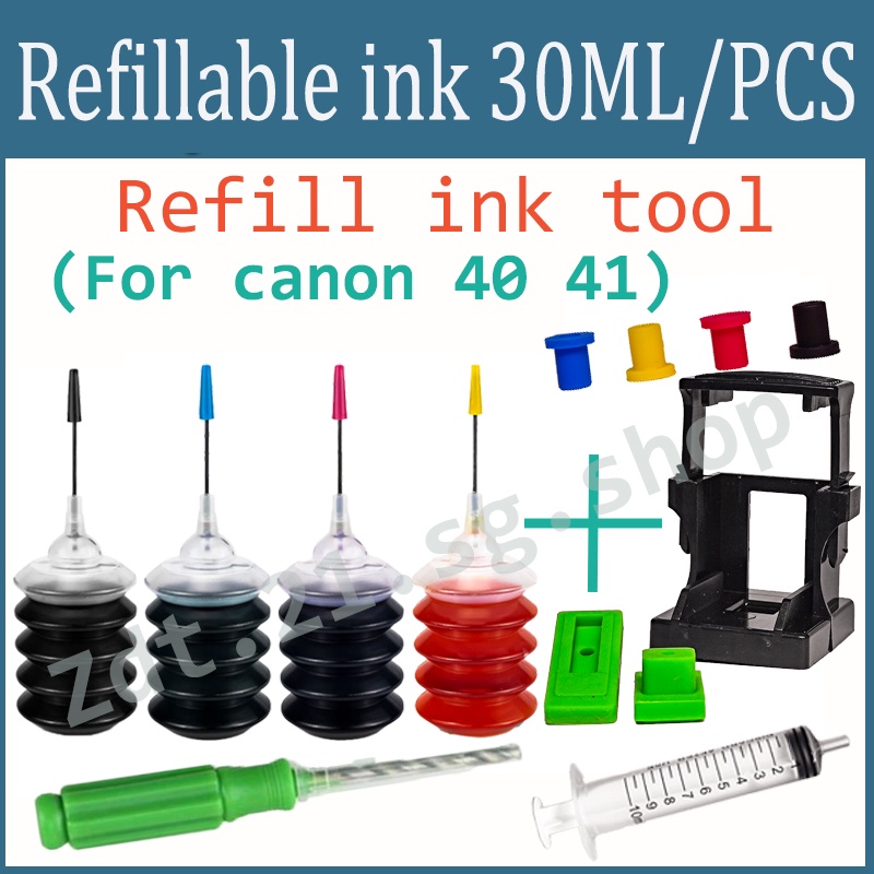 Mực nạp lại Tương thích Canon PG-40XL PG40XL PG 40XL Đen CL-41XL CL41XL CL-41XL Màu PG-40 Đen cho MP