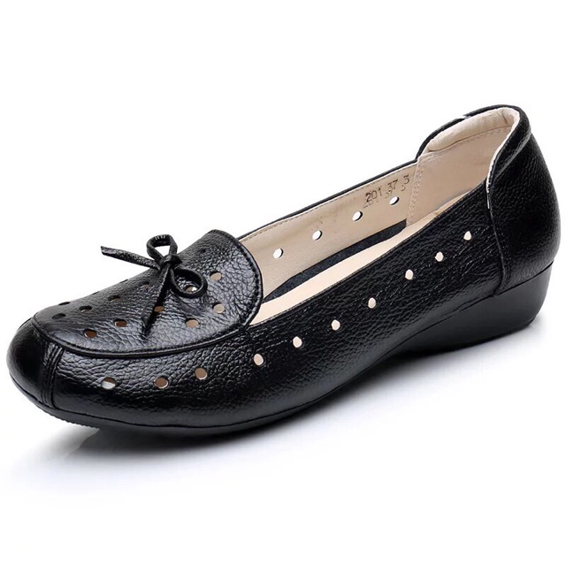 Giày búp bê da bò cắt laze siêu thoáng mát | BigBuy360 - bigbuy360.vn