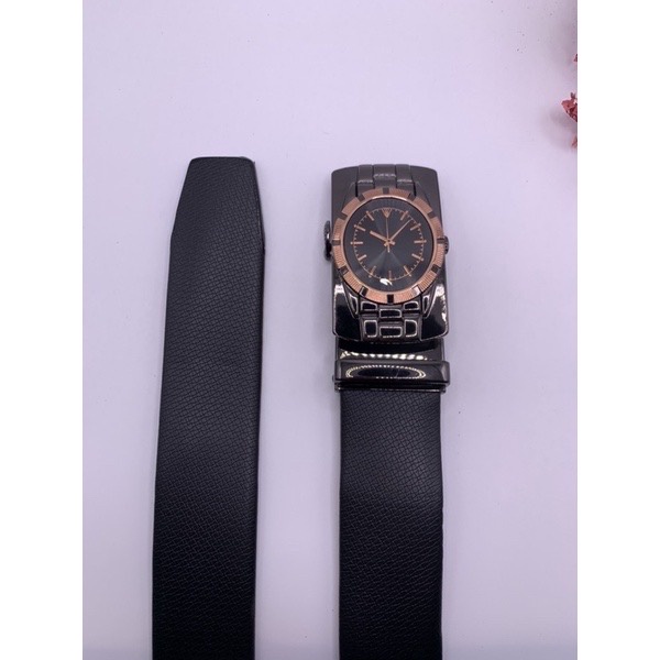 Thắt lưng da cao cấp - Dây nịt mặt khóa đồng hô tròn - cực cá tình và sang chảnh new