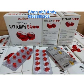 Viên Uống đẹp da Vitamin E Đỏ 4000mcg chống lão hóa - Hộp 100 viên sáng da đẹp da