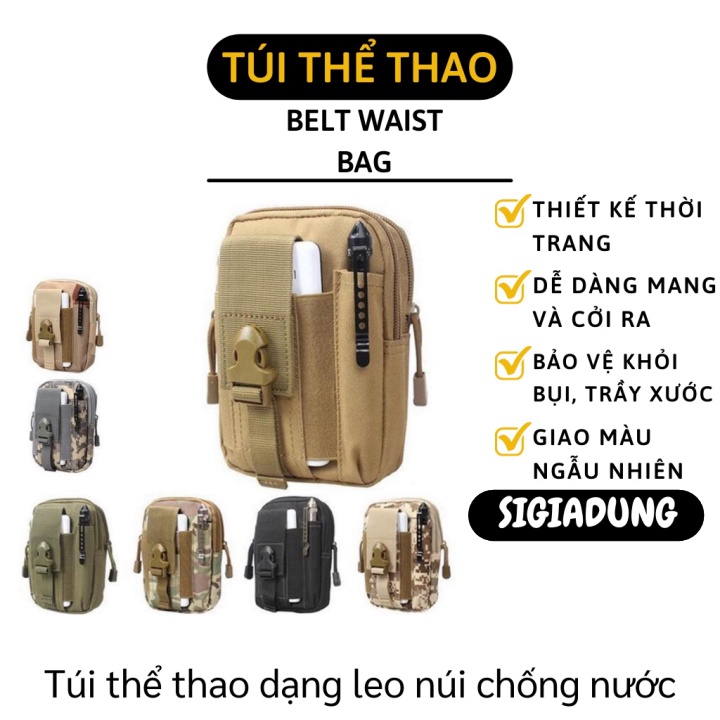 [SGD] Túi Đeo Hông - Túi Ngoài Trời Thể Thao Đeo Hông Chống Thấm Nước, Kiểu Quân Sự 5360