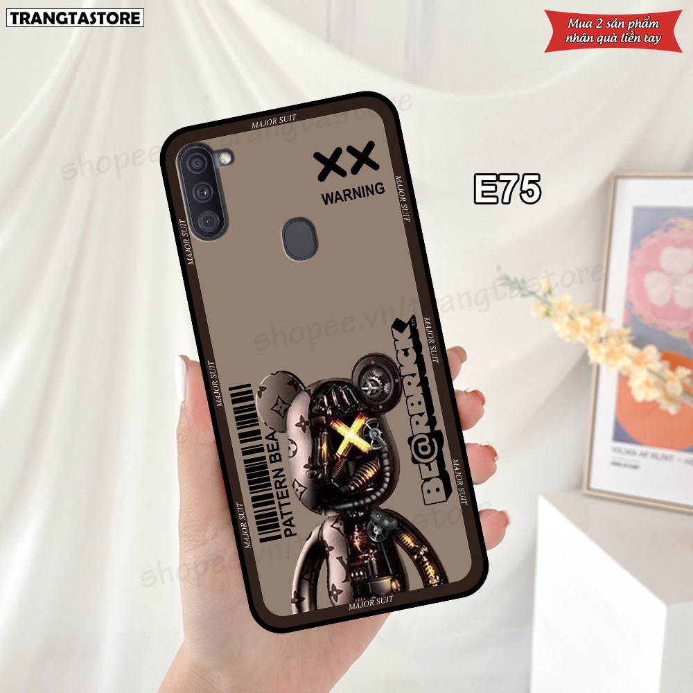 Ốp lưng Samsung A11 in hình gấu Bearbrick,Metal Style,Doremon siêu dễ thương chất lượng