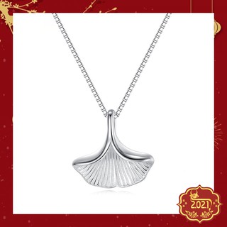 Dây Chuyền Bạc Nữ Thời Trang Mặt Hình Lá Rẻ Quạt S082- Trang Sức Bạc ButterBear Jewellery.
