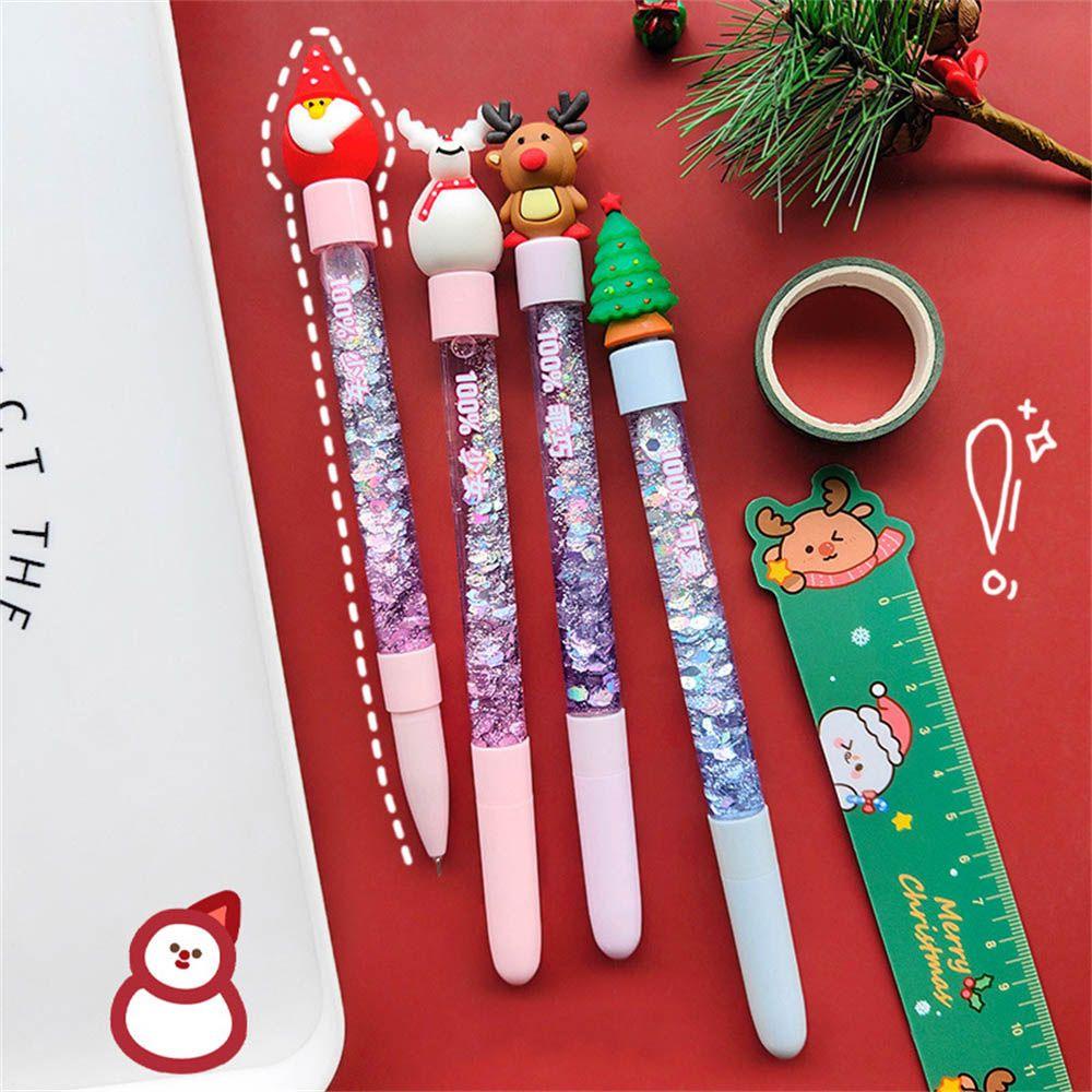 Bút Gel Kim Tuyến Hình Tuần Lộc / Ông Già Noel / Người Tuyết Giáng Sinh