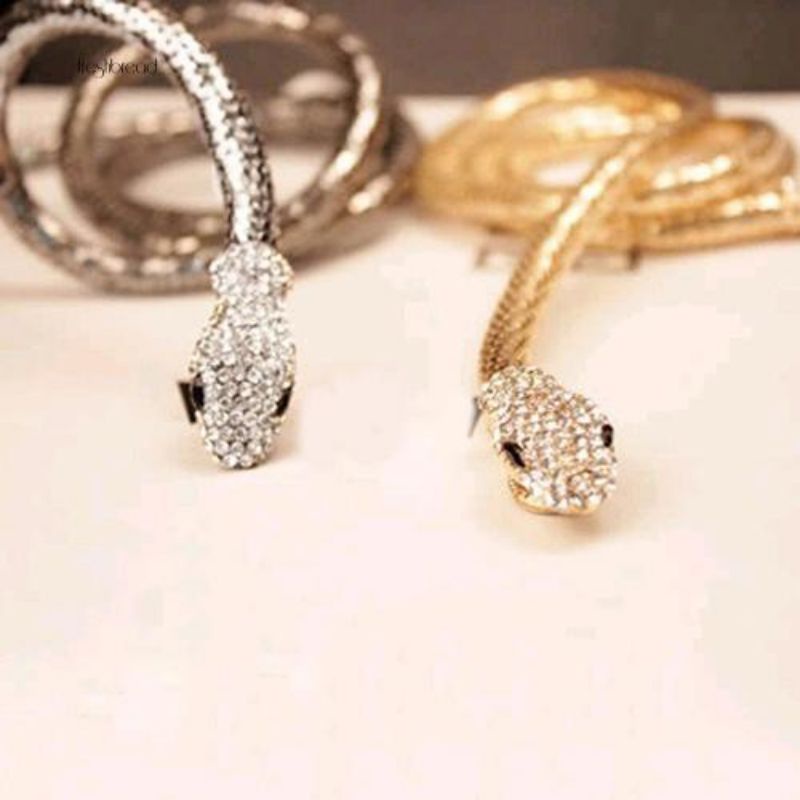 Vòng đeo tay phong cách cổ điển hình rắn. Thời trang Thái Lan độc đáo