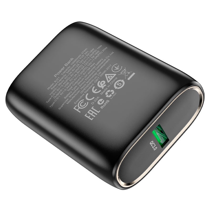 Pin Dự Phòng Hoco Q2 10000mAh💎CAO CẤP💎Sạc Dự Phòng Tích Hợp Sạc Nhanh QC3.0 và PD20W Đèn Led Hiển Thị - Bảo Hành 1 Năm