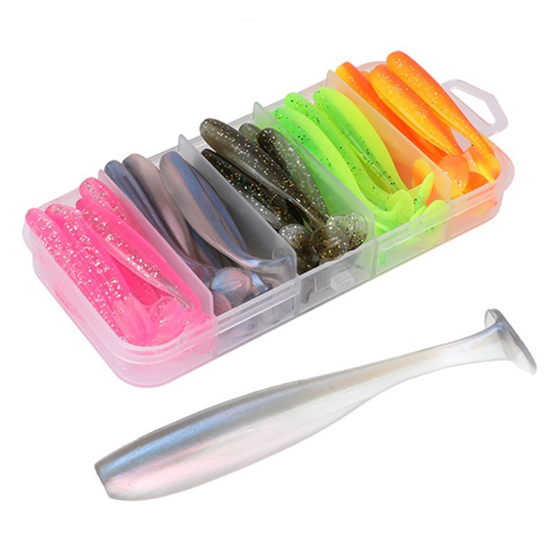 QQ Mồi Câu Cá Giả Hình Chữ T Mềm Mại Tiện Dụng