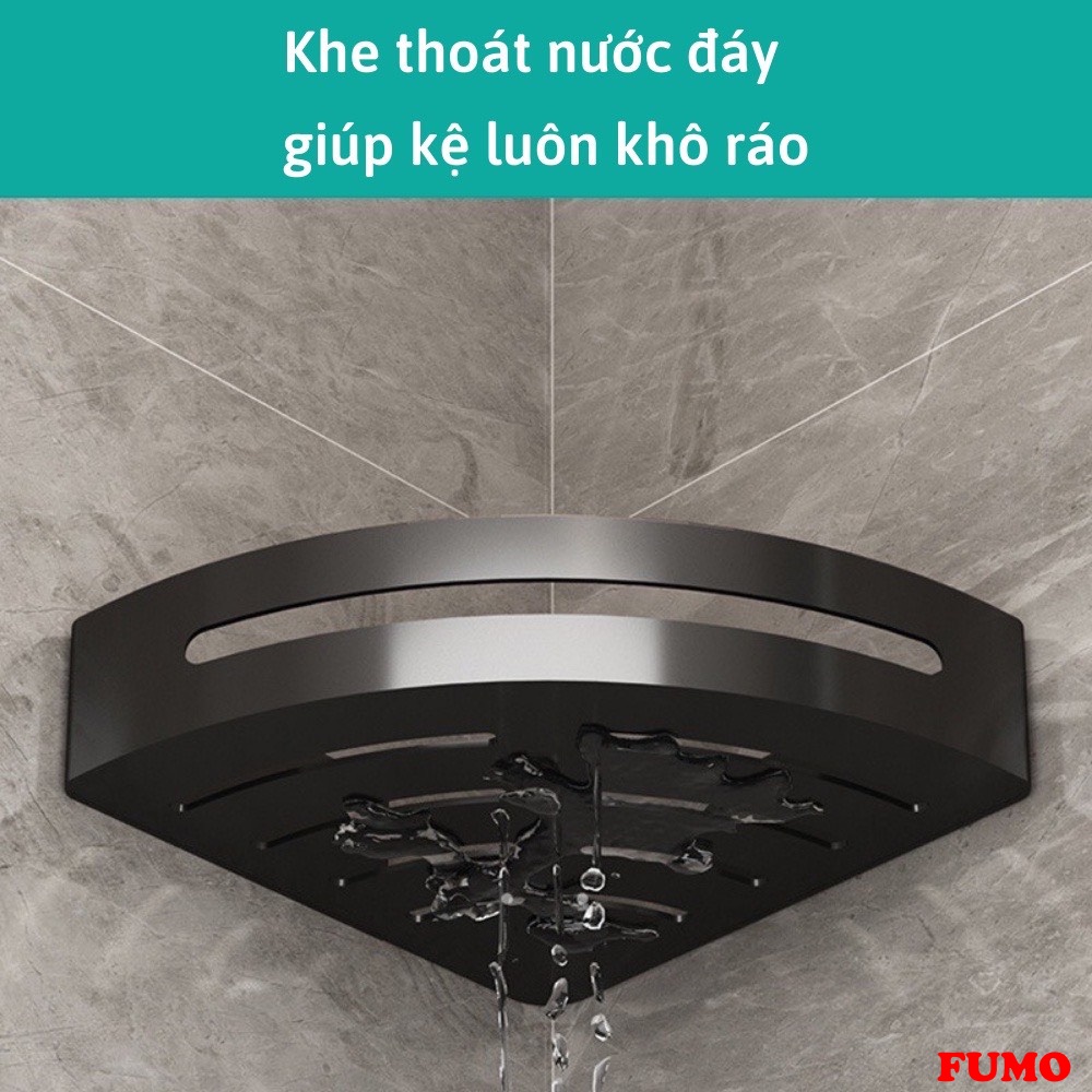 Kệ nhà tắm, kệ góc nhà tắm inox dán tường tiện lợi cho nhà tắm nhà bếp HH014