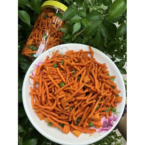 Bim bim que đậu hà lan hủ 500g, Bánh que ăn vặt dành cho trẻ em, snack bim bim que cho bé