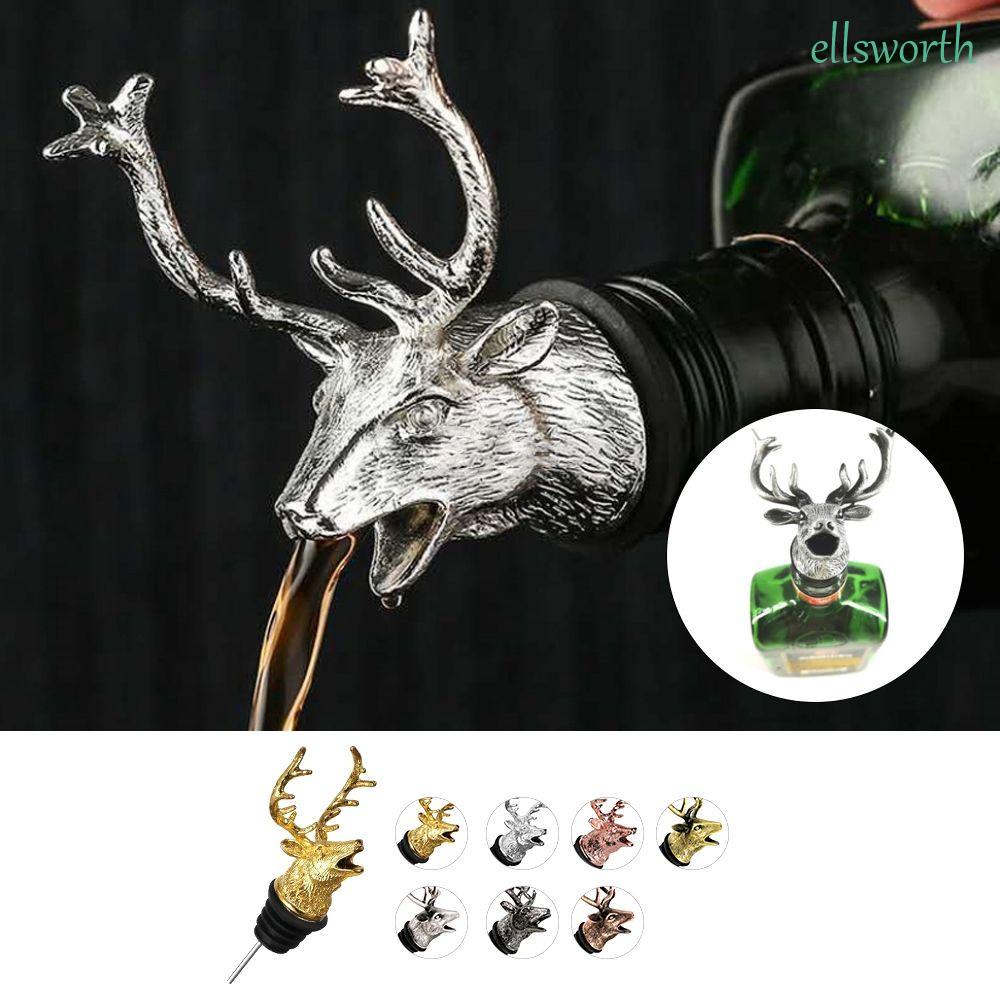Nắp Đậy Chai Rượu Vang Bằng Hợp Kim Kẽm Hình Đầu Hươu Nhiều Màu Sắc