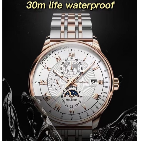 Đồng Hồ Quartz Siêu Mỏng Chống Thấm Nước Kiểu Dáng Doanh Nhân Thời Trang