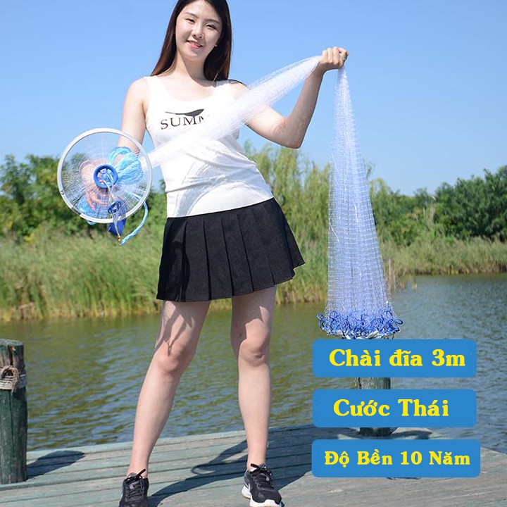 Chài đánh cá thái lan 3 mét