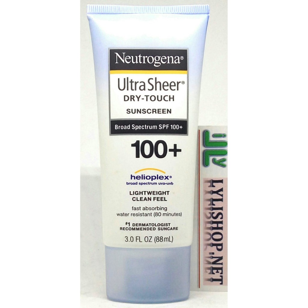 Kem Chống Nắng Neutrogena Ultra Sheer Dry Touch Sunscreen SPF 100 tuýp 88ml sản phẩm từ Mỹ