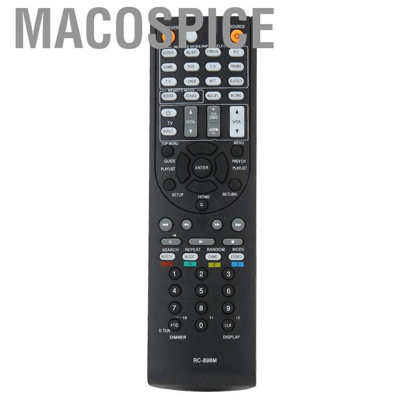 Điều Khiển Từ Xa Macospice Rc-898M Av Cho Onkyo Tx-Nr646 Tx-Nr535 Tx-Nr609 Ht-R393 Ht-S3700