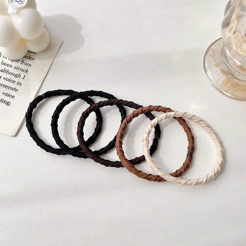 Set 5 Dây Cột Tóc Co Giãn Tốt Thời Trang Cao Cấp