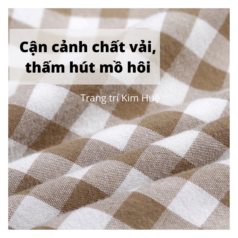 Gối cao su non người lớn kèm vỏ gối  đầu kích thước 30x50cm  Kim Huệ Decor