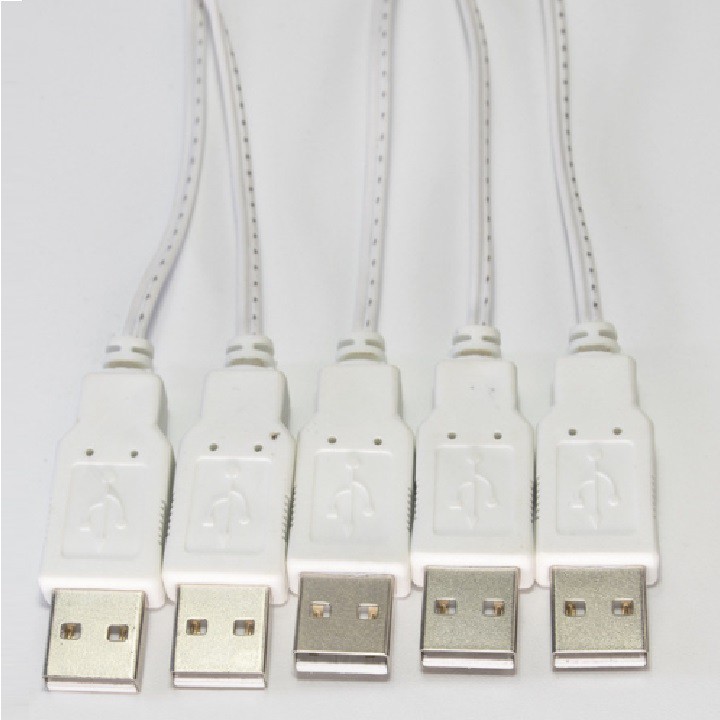 Combo 5 dây đầu cắm USB dùng cho đèn Led - Dài 40cm