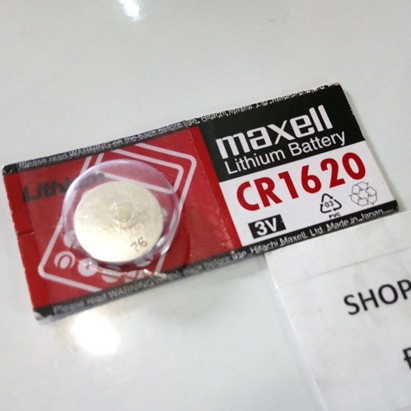 Pin CR1620, DL1620, ECR1620, GPCR1620, 1620 / Pin Lithium Maxell