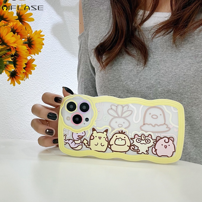 Ốp Điện Thoại Mềm Trong Suốt In Hình Pikachu/Maruko Cho iPhone 13 12 12 11 Pro Max XS Max XR X 7 8 Plus